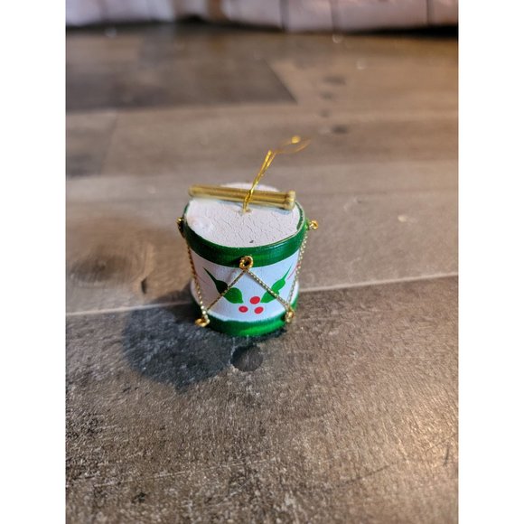Drummer drum Mistletoe star Green ornament xmas - Picture 3 of 6